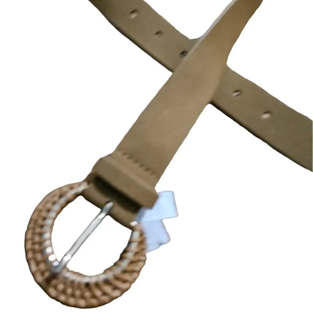 Women's A NEW DAY Rattan Buckle Belt XL‎